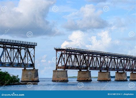 The Old Florida East Coast Railway Pratt Truss Bridge Spanning B Stock Photo - Image: 61481314