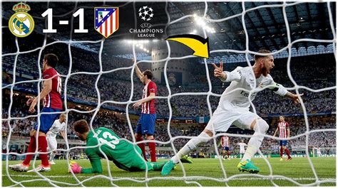 FINAL CHAMPIONS LEAGUE (2016) REAL MADRID 1 (5) -1 (3) Atlético de Madrid 🏆 La UNDÉCIMA - YouTube