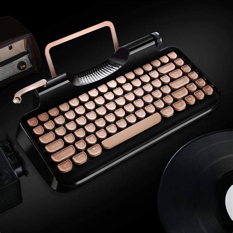 RYMEK Typewriter Style Mechanical Wired & Wireless Keyboard » Petagadget