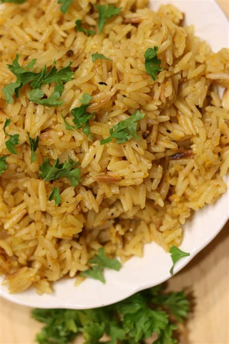 Red Onion Rice Pilaf - Chloe's Tray