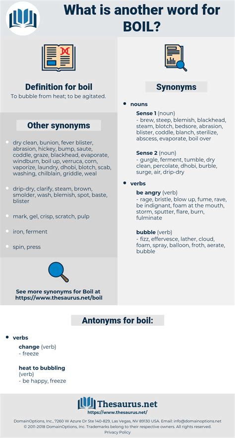 BOIL: 5265 Synonyms and 60 Antonyms | Thesaurus.net