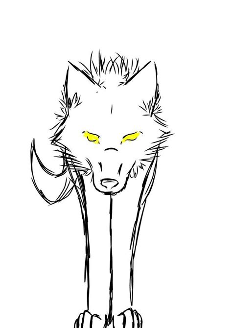 Simple Wolf Sketch by dkPally on deviantART | Wolf sketch, Wolf face ...