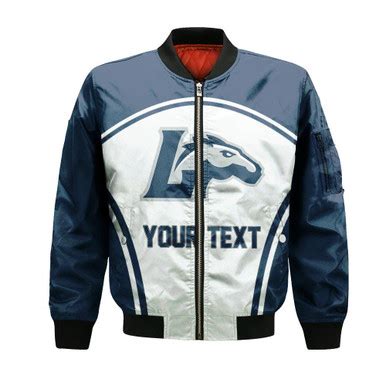 Longwood Lancers Bomber Curve Style Sport- NCAA - Bluefink