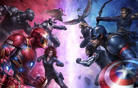 Wallpaper Art, The film, Iron Man, Captain America, Spider Man, Ant-Man, Captain America: Civil ...