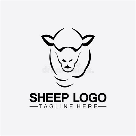 Sheep Head Logo Vector Icon Illustration Design Template Stock Vector - Illustration of shape ...
