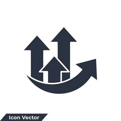 growth icon logo vector illustration. Graph symbol template for graphic ...