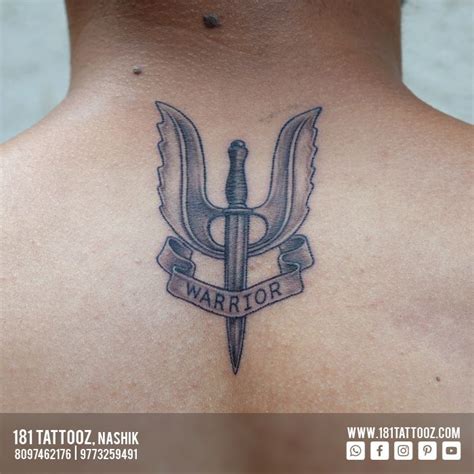 181 Tattooz Studio - The Balidan badge is a tribute to the Indian Army and especially the PARA ...