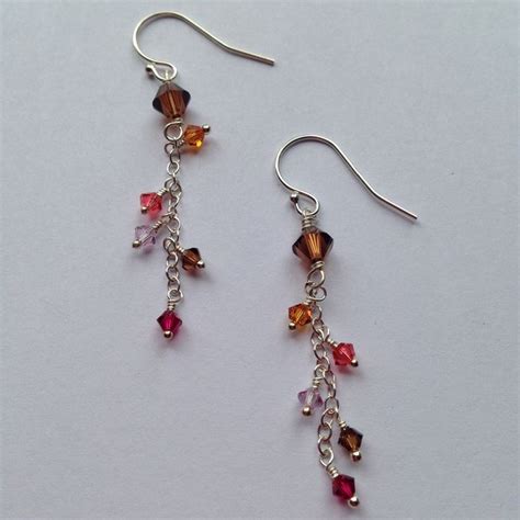 Cascade II Earrings | Swarovski crystal beads, Earrings, Wedding jewelry