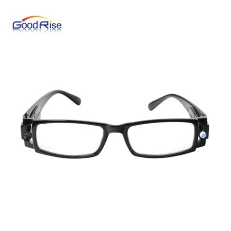 Rechargeable Led Reading Glasses Glass Frame With Lights Plastic Eyeglasses - Buy Rechargeable ...