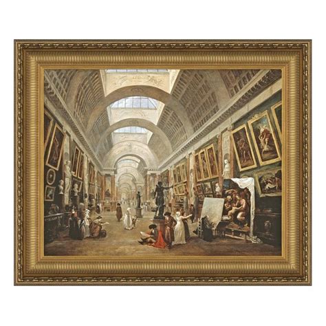 Project for the Disposition of the Grand Gallery, 1796: Canvas Replica ...