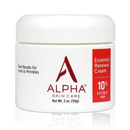 Alpha Skin Care Essential Renewal Cream | Anti-Aging Formula | 10% Glycolic Alpha Hydroxy Acid ...