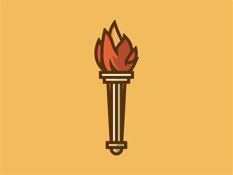 Torch Bearer Icon and Patch by Jacob Waites on Dribbble