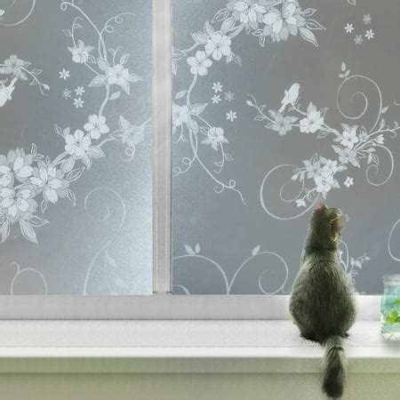 18" x 79" 3D Privacy Window Films Frosted Static Cling Glass Decorative ...