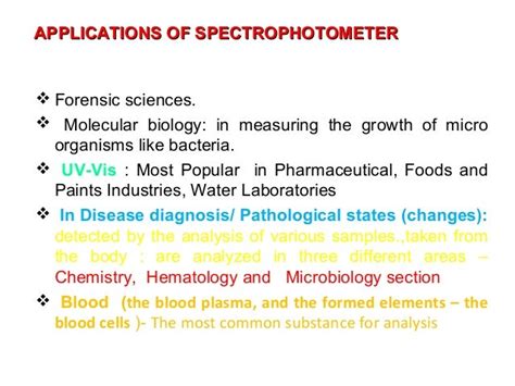 Spectrophotometry