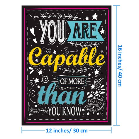 Buy Blulu Motivational Posters for Classroom, Inspirational Quotes ...