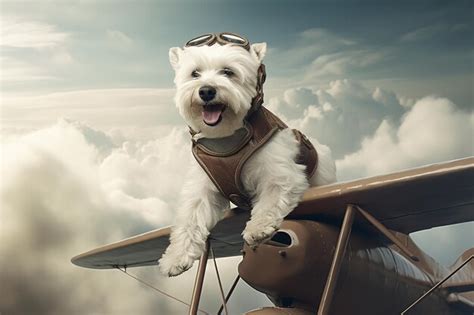 Premium AI Image | Funny White Dog Photo Template for Creativity