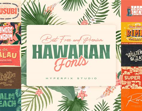 Best Hawaiian Fonts Collection on Behance