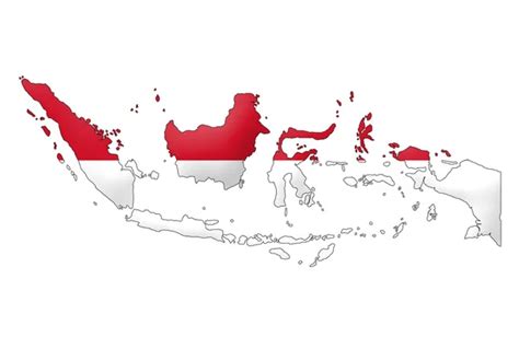 Indonesia flag map — Stock Photo © tony4urban #71543449