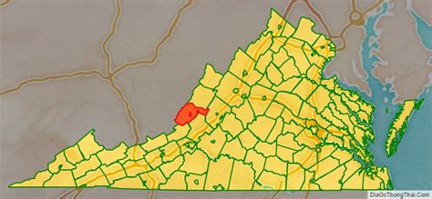 Map of Alleghany County, Virginia - Thong Thai Real