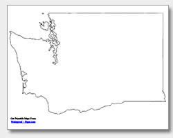 Printable Washington Maps | State Outline, County, Cities