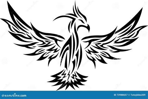 Phoenix Tattoo Tribal Royalty-Free Stock Image | CartoonDealer.com ...