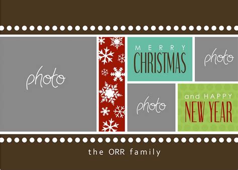 Free Photoshop Christmas Card Templates For Photographers