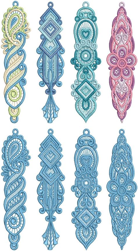 Free Standing Lace Bookmarks 3 | Free machine embroidery designs patterns, Free standing lace ...