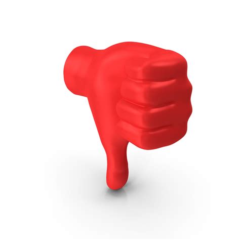 Red Thumbs Down Symbol PNG Images & PSDs for Download | PixelSquid - S119196320