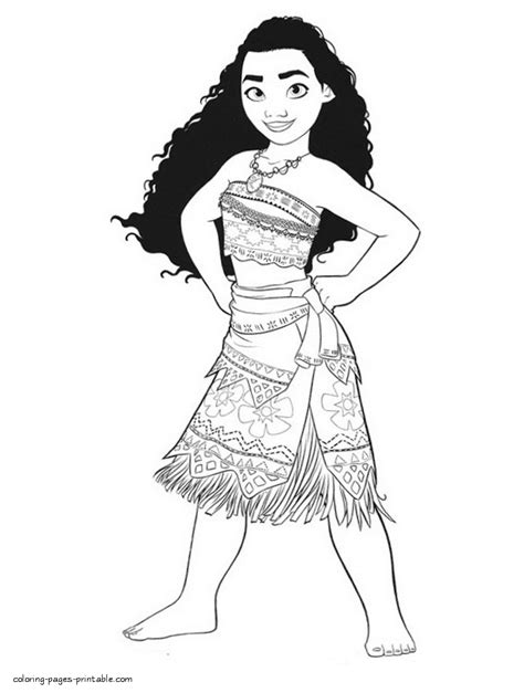 Coloring Pages Disney Princess Moana - coloringpages2019