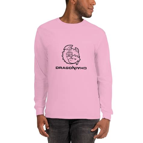 Men’s Long Sleeve Shirt All Black Dragonchain Logo - Dragonchain Store | Long sleeve shirts ...