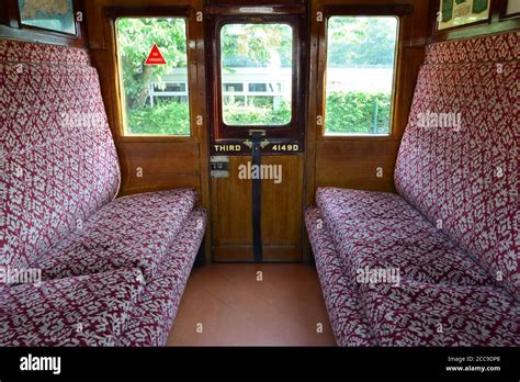 Inside of a railway carriage Stock Photo - Alamy