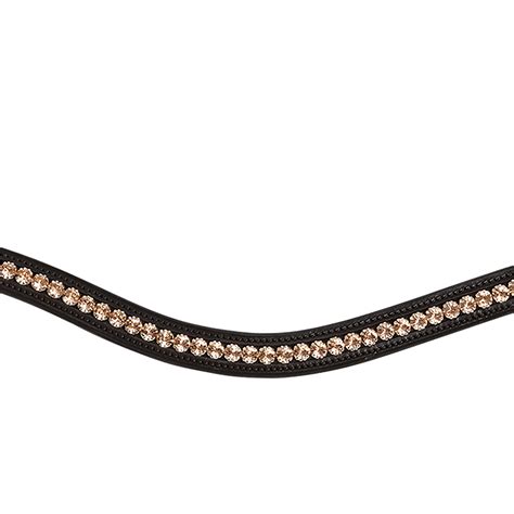 Schockemohle Browband Diamond Select Limited Headband, Black/Peach – Dapper Horse