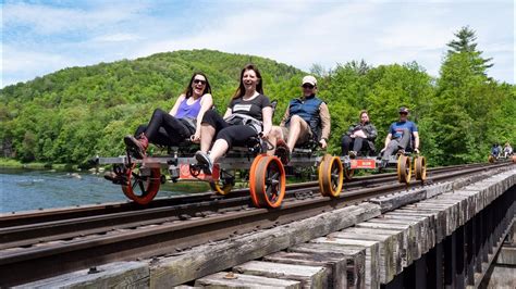 Rail Biking With Revolution Rail - YouTube