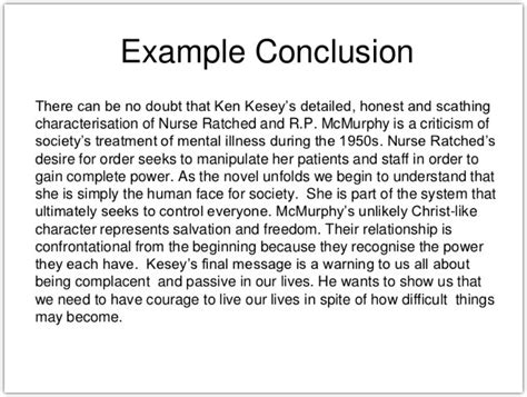 Thesis Conclusion Example Sample - Thesis Title Ideas for College