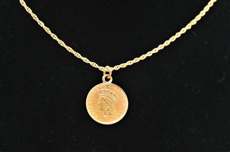 RESERVED Genuine 22K GOLD Coin Pendant U.S. 1862 One Dollar - Etsy | Coin pendant, Gold coins ...