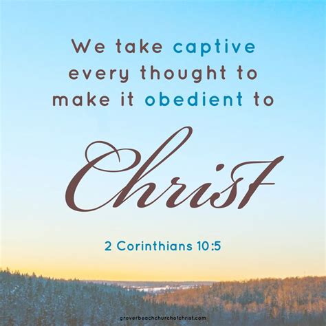 2 Corinthians 10:5 | Scripture verses, Bible quotes images, Christian ...