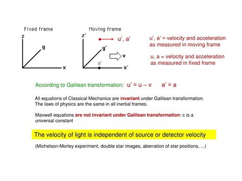 PPT - Galilean Transformation PowerPoint Presentation, free download - ID:9705477