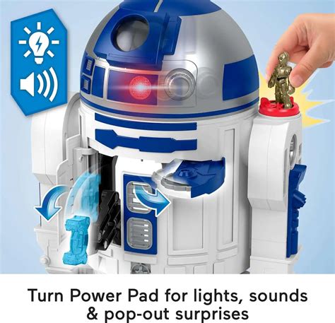 Fisher Price Star Wars Imaginext R2-D2 Playset Lights Sounds - ToyWiz