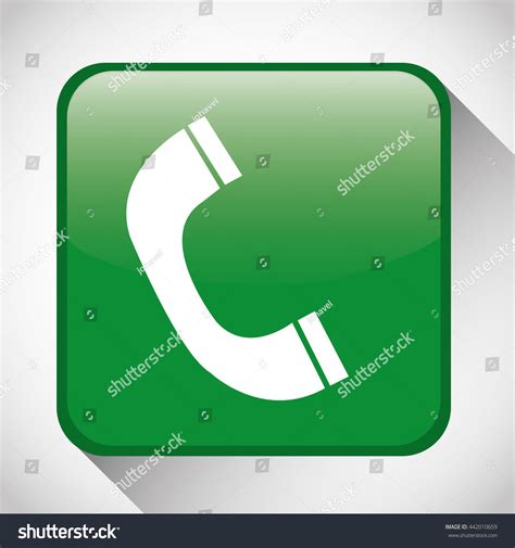 Call Button Icon Social Media Design Stock Vector (Royalty Free) 442010659 | Shutterstock