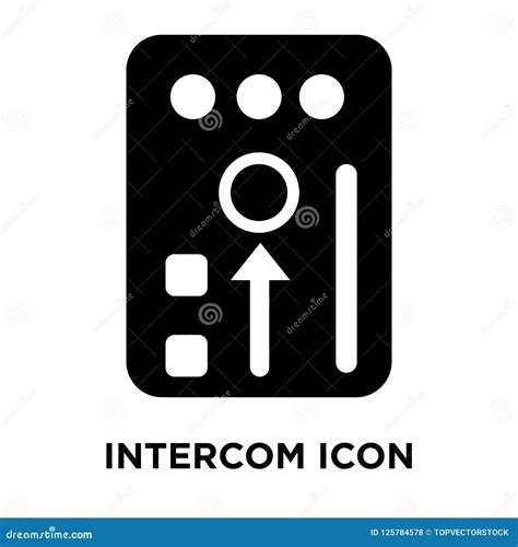 Intercom Icon Vector Isolated on White Background, Logo Concept Stock ...