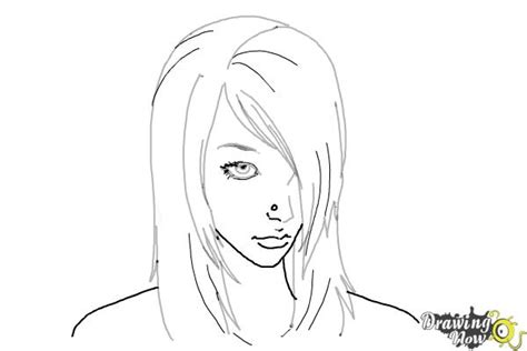 How to Draw Emo Hair - DrawingNow