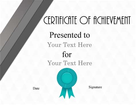 Free Customizable Certificate of Achievement | Editable & Printable
