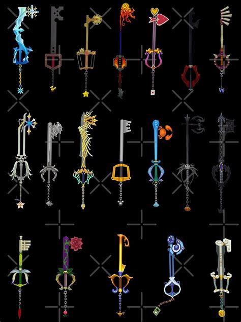 "Kingdom Hearts - Keyblades " Art Print for Sale by SteveG2007 | Redbubble