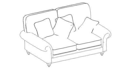 How To Draw A 3d Sofa Chair - Sofa Design Ideas