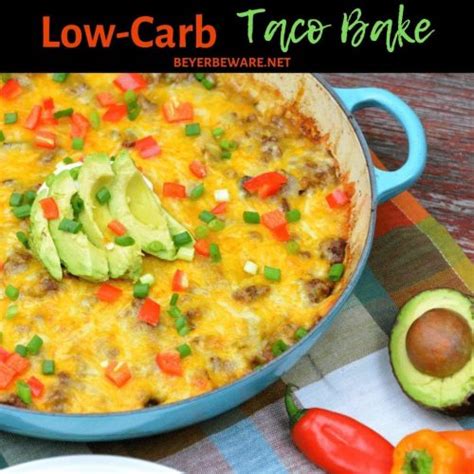 Low-Carb Taco Bake - Keto Taco Skillet - Beyer Eats and Drinks