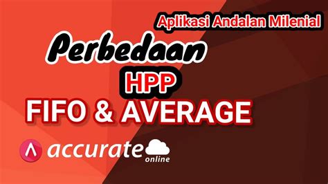 Perbedaan HPP Average dan FIFO - YouTube