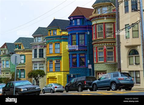 Row of houses, San Francisco, California, USA Stock Photo - Alamy