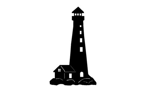 Lighthouse Silhouette 44 Free DXF File Free Download - DXF Patterns