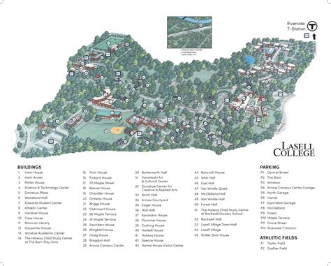 Lasell College Campus Map