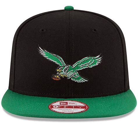 Philadelphia Eagles Throwback Bird Logo Two Tone Vintage Snapback Hat ...